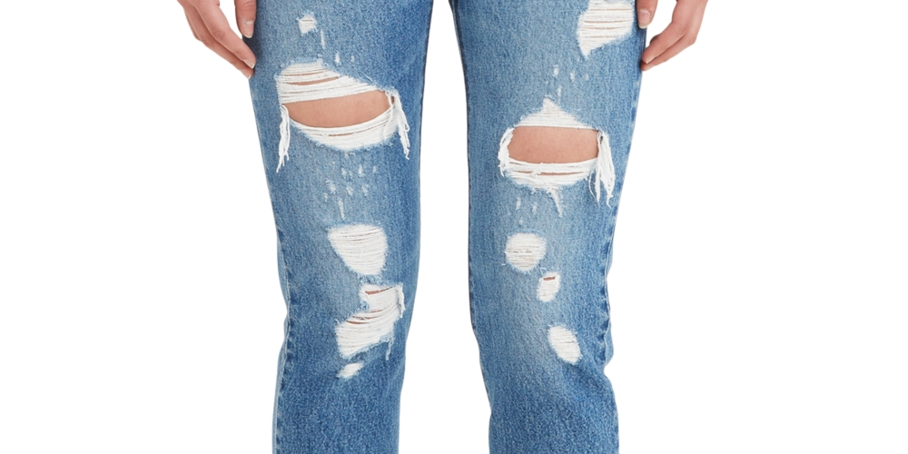 Levi's Women's Cropped Straight Leg Jeans Blue Size 30