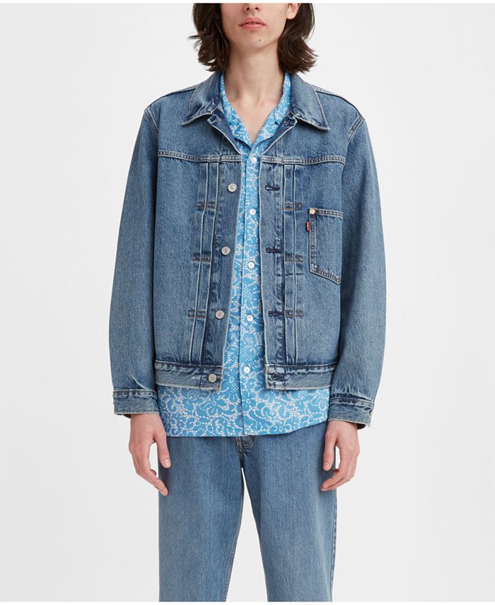 Levi's Men's Type I Relaxed Fit Denim Trucker Jacket Blue