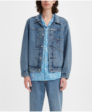 Levi's Men's Type I Relaxed Fit Denim Trucker Jacket Blue