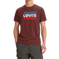 Levi's Men's Sportswear Logo Graphic Crewneck T shirt Red Size XX-Large