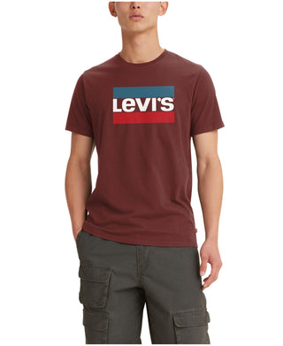 Levi's Men's Sportswear Logo Graphic Crewneck T shirt Red Size XX-Large