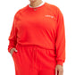 Levi's Women's Laundry Graphic Sweatshirt Red Size 2X