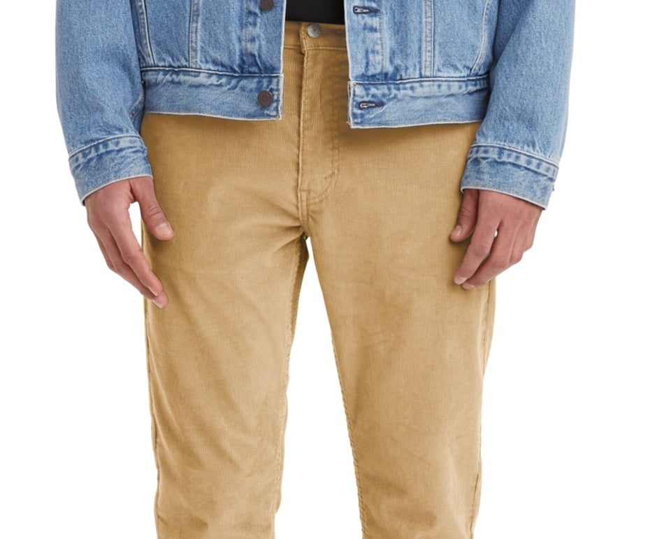 Levi's Men's 512 Slim Tapered Fit Corduroy Jeans Yellow Size 38X30