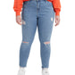 Levi's Women's 721 High Rise Skinny Jeans Blue Size 18W