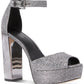 Michael Kors Women's Porter Platform Ankle Strap Sandal Gray Size 8.5