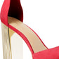 Michael Kors Women's Porter Platform Ankle Strap Sandal Red Size 7M