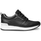 Michael Kors Women's Allie Stride Trainer Lace Up Sneakers Shoes Black Size 7M