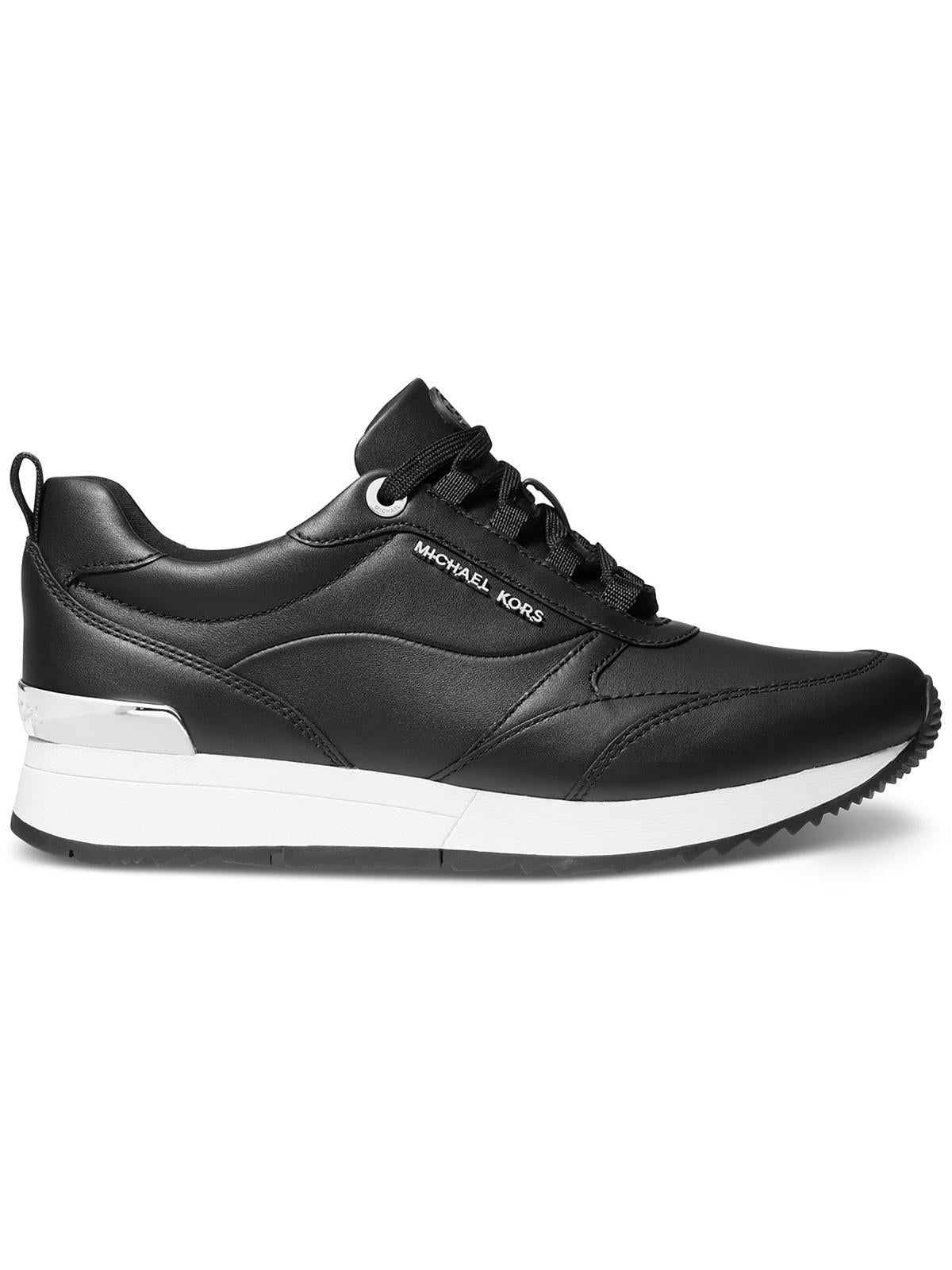Michael Kors Women's Allie Stride Trainer Lace Up Sneakers Shoes Black Size 7M