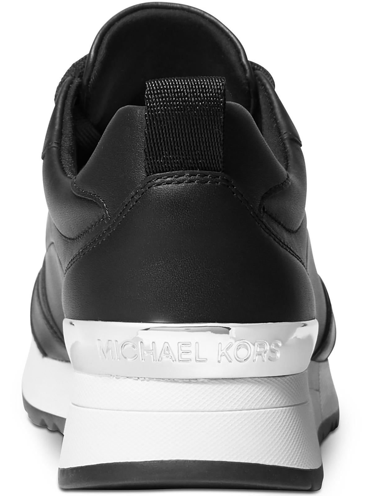 Michael Kors Women's Allie Stride Trainer Lace Up Sneakers Shoes Black Size 7M