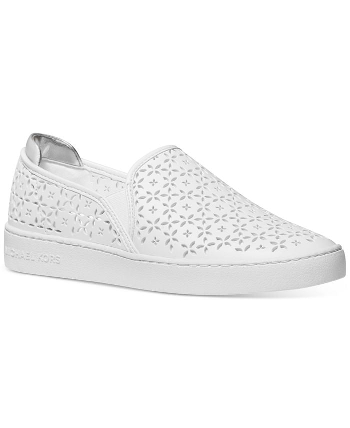 Michael Kors Women's Ophelia Slip On Sneaker White Size 7.5