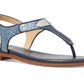Michael Kors Women's Logo Plate Slingback Sandal Blue Size 6.5