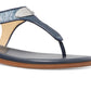 Michael Kors Women's Logo Plate Slingback Sandal Blue Size 6.5