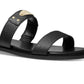 Michael Kors Women's Logo Plate Slide Sandal Black Size 5
