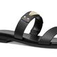 Michael Kors Women's Logo Plate Slide Sandal Black Size 5