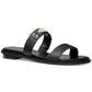Michael Kors Women's Logo Plate Slide Sandal Black Size 7.5