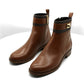 Michael Kors Women's Padma Strap Low Heel Booties Brown Size 6.5
