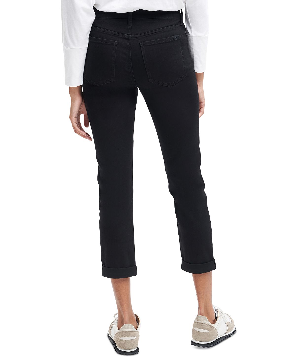 JEN7 Women's Slim Fit Boyfriend Jeans Black Size 6