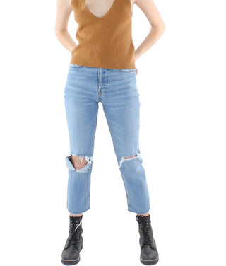 JEN7 Women's Crop Sweater Tank Brown Size Small