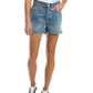 JEN7 Women's Easy Ruby High Waist Relaxed Cutoff Denim Shorts Blue Size 27