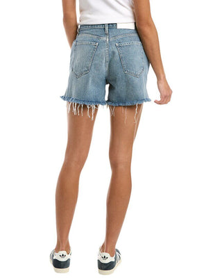 JEN7 Women's Easy Ruby High Waist Relaxed Cutoff Denim Shorts Blue Size 27