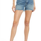 JEN7 Women's Easy Ruby High Waist Relaxed Cutoff Denim Shorts Blue Size 27