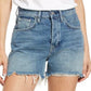 JEN7 Women's Easy Ruby High Waist Relaxed Cutoff Denim Shorts Blue Size 30