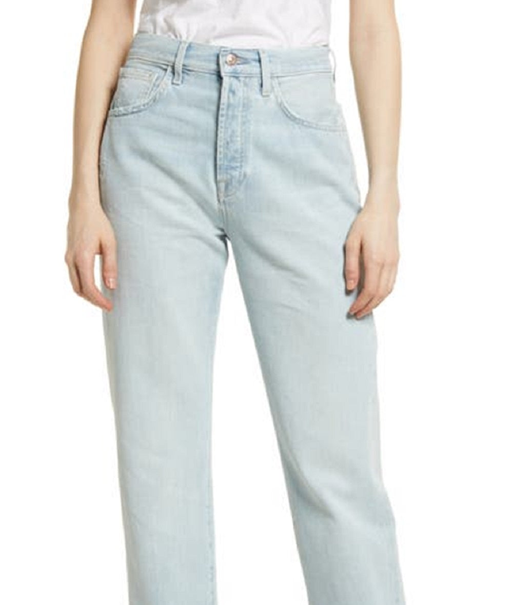 JEN7 Women's Easy Straight Leg Jeans Blue Size 32