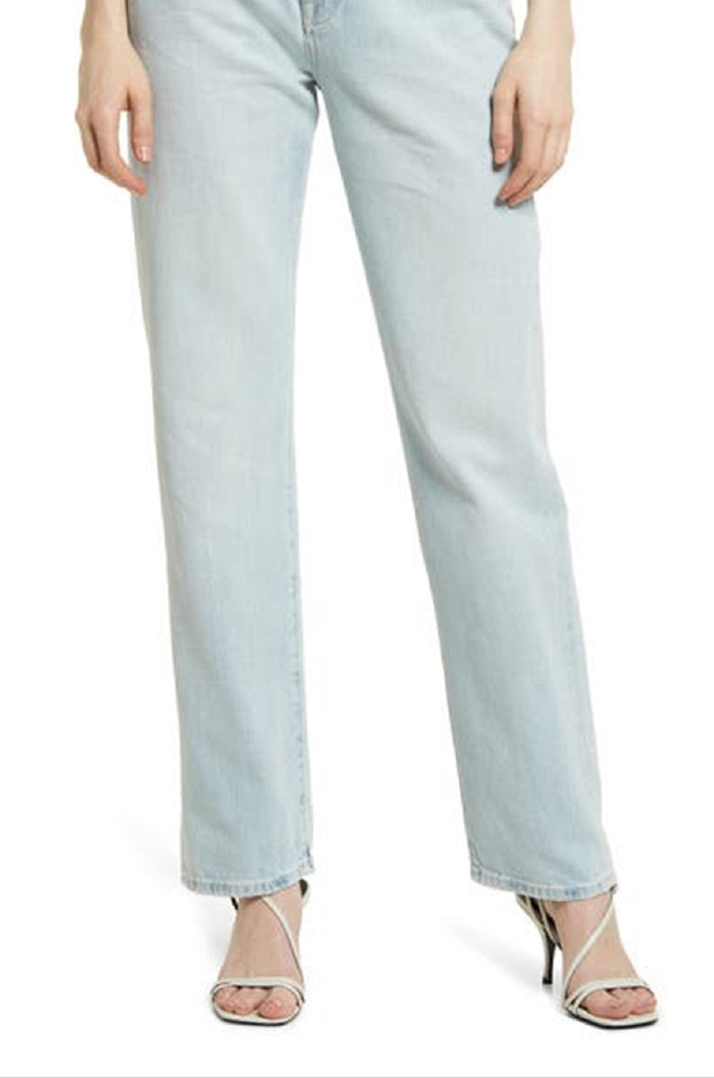 JEN7 Women's Easy Straight Leg Jeans Blue Size 32