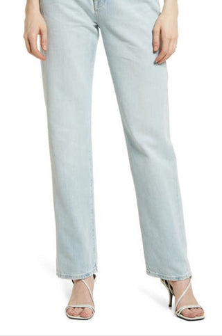 JEN7 Women's Easy Straight Leg Jeans Blue Size 32