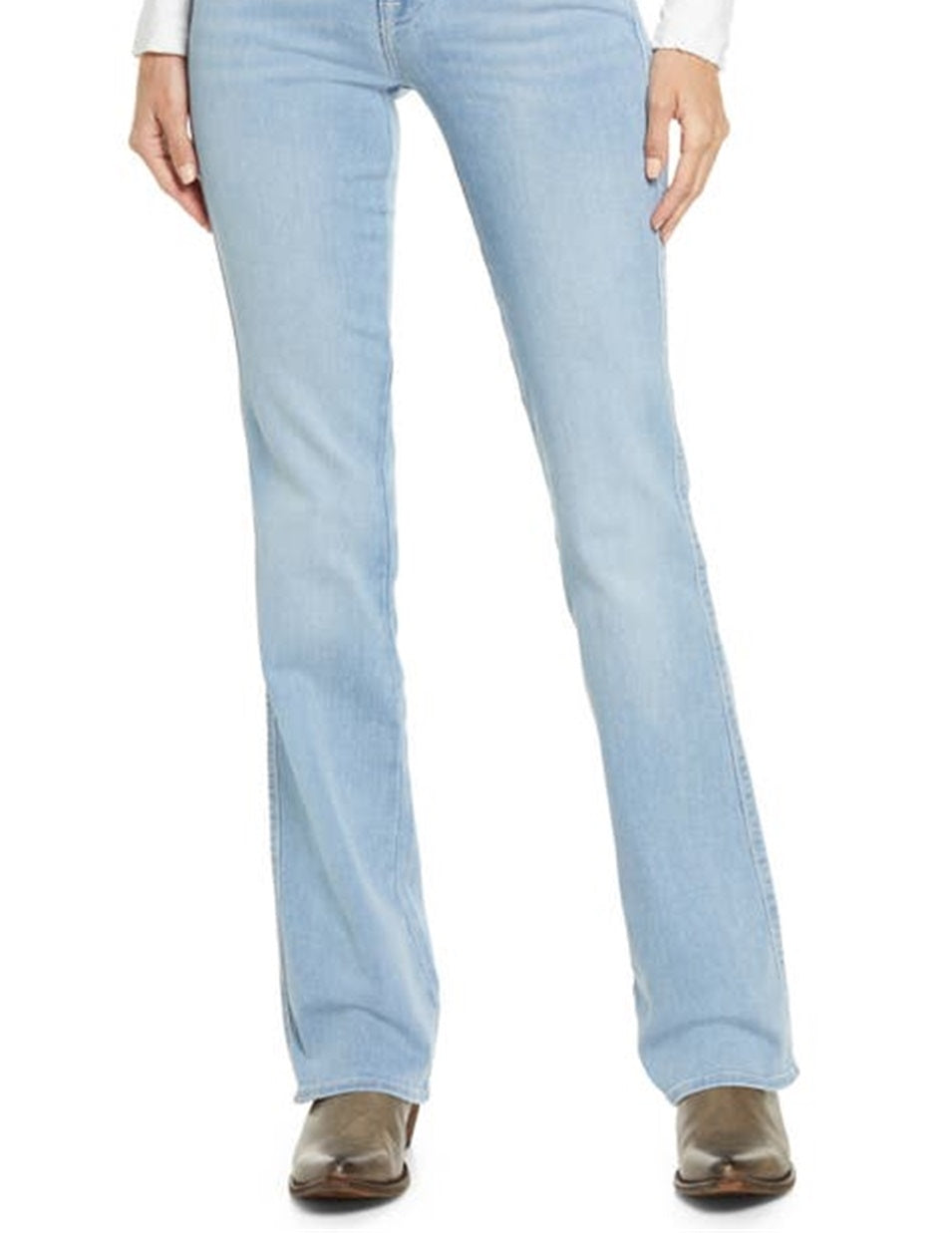 JEN7 Women's Kimmie Flare Leg Jeans Blue Size 30