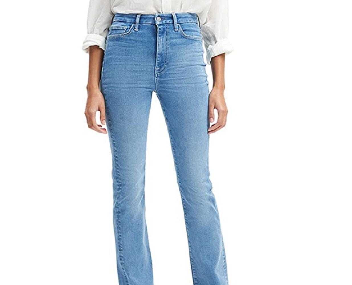 JEN7 Women's No Filter Skinny Bootcut Jeans Blue Size 26