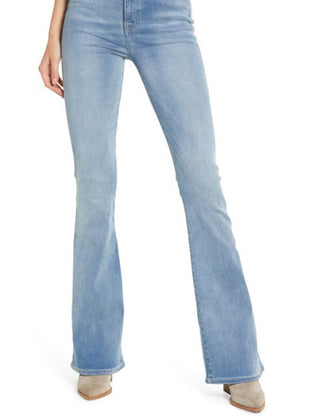 JEN7 Women's High Waist Skinny Bootcut Jeans Blue Size 28