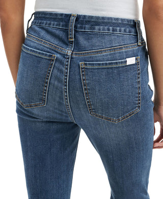 JEN7 Women's Released Hem Trouser Jeans Blue Size 2