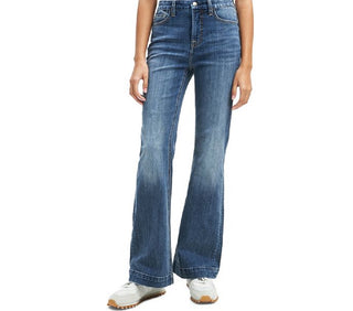 JEN7 Women's Released Hem Trouser Jeans Blue Size 4