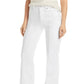 JEN7 Women's High Rise Seam Front Jeans White Size 28