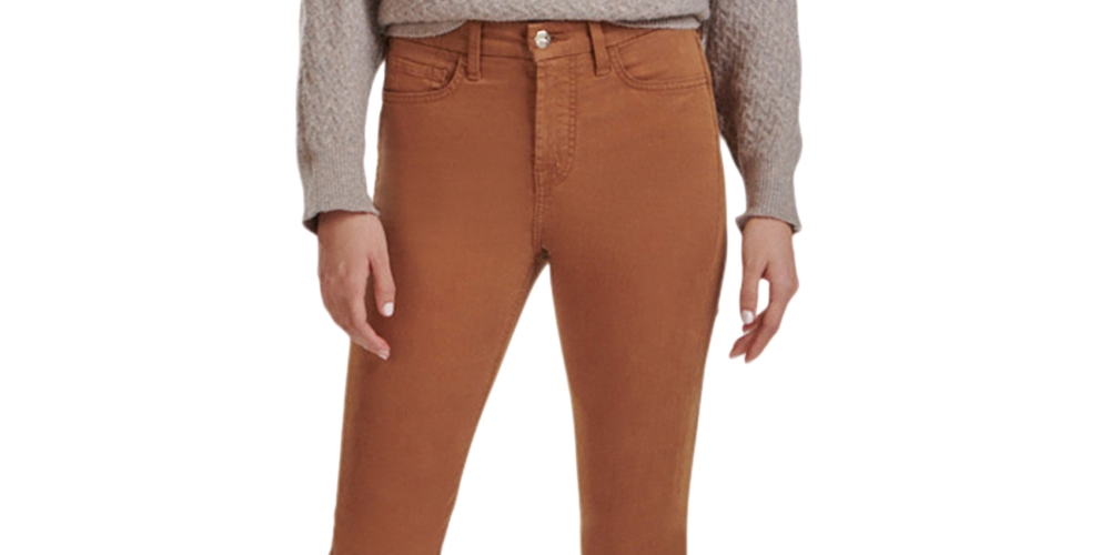 JEN7 Women's Slim Straight Leg Jeans Brown Size 18