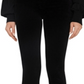JEN7 Women's Velvet Mid Rise Ankle Skinny Jeans Black Size 29