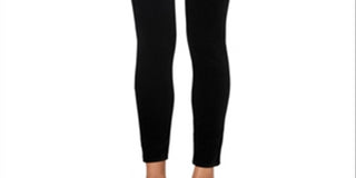 JEN7 Women's Velvet Mid Rise Ankle Skinny Jeans Black Size 29