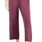 Eileen Fisher Women's Organic Cropped Pull On Pants Purple Size 3X