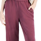Eileen Fisher Women's Organic Cropped Pull On Pants Purple Size 3X