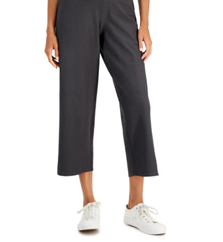 Eileen Fisher Women's Straight Leg Cropped Pants Black Size X-Large