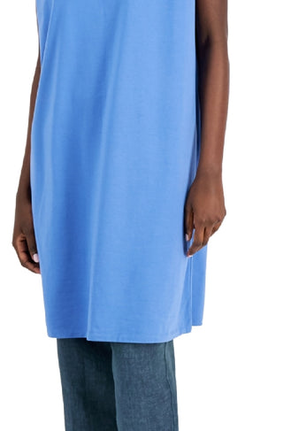 Eileen Fisher Women's Relaxed Cap Sleeve Dress Blue Size Small
