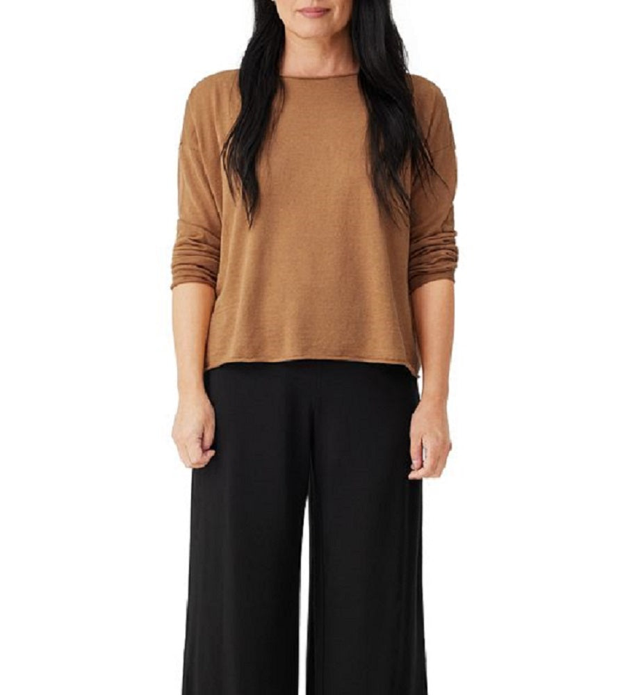 Eileen Fisher Women's Slit Hem Ankle Pants Black Size Small