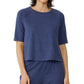 Eileen Fisher Women's Melange Crewneck Top Blue Size Medium