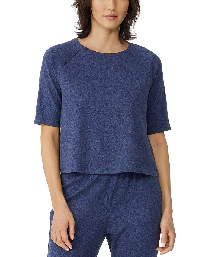 Eileen Fisher Women's Melange Crewneck Top Blue Size Medium