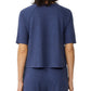 Eileen Fisher Women's Melange Crewneck Top Blue Size Medium