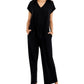 Eileen Fisher Women's Jersey Crop Jumpsuit Black Size Small