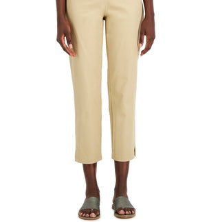 Eileen Fisher Women's Organic Slim Fit Ankle Pants Brown Size Large