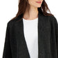 Eileen Fisher Women's Organic Linen V Neck Open Front Cardigan Green Size Medium