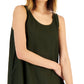 Eileen Fisher Women's Organic Linen Scoop Neck Dress Green Size X-Large